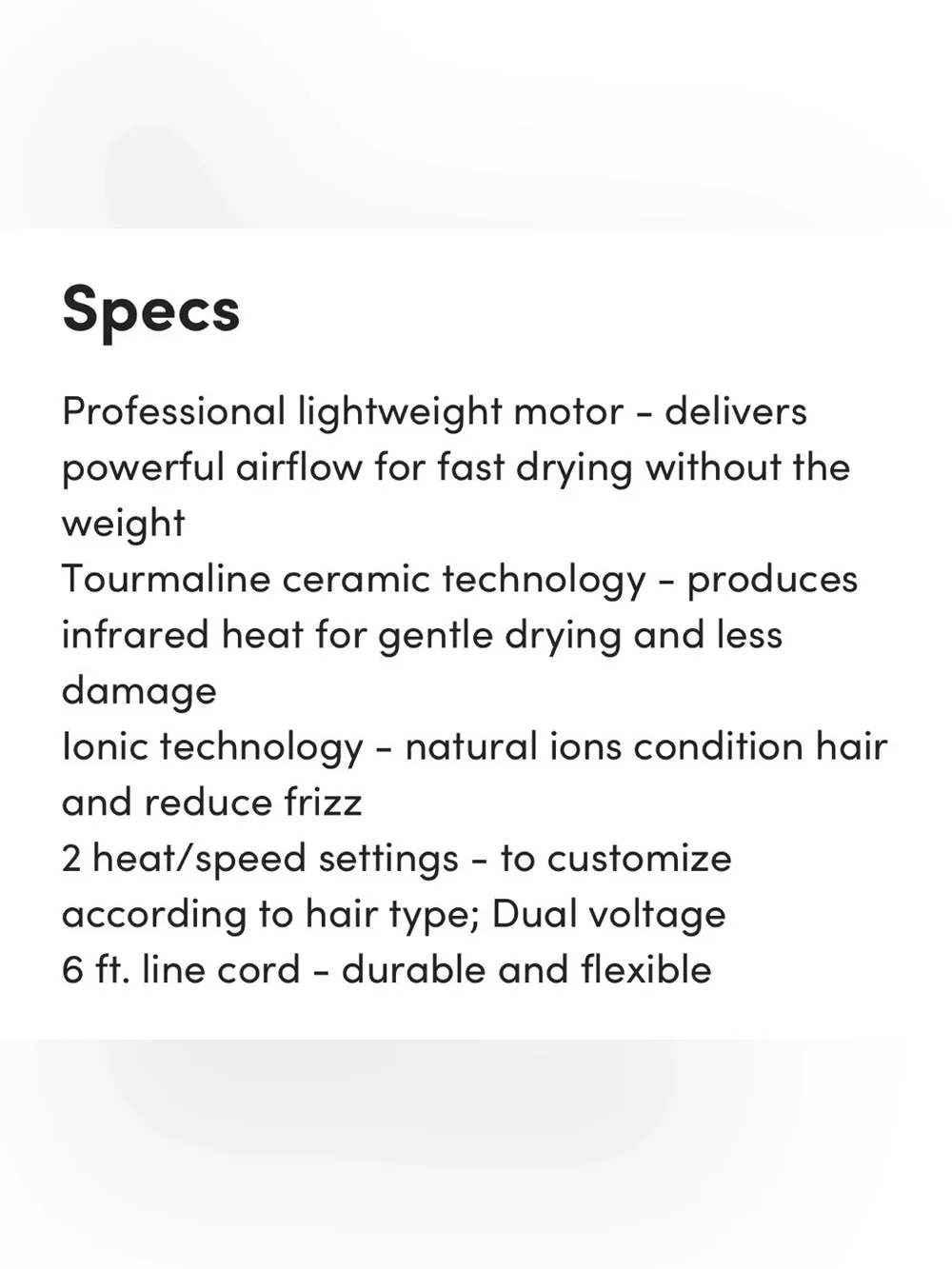 BaByliss LUXE Travel Pro Hair Dryer/MODEL 952